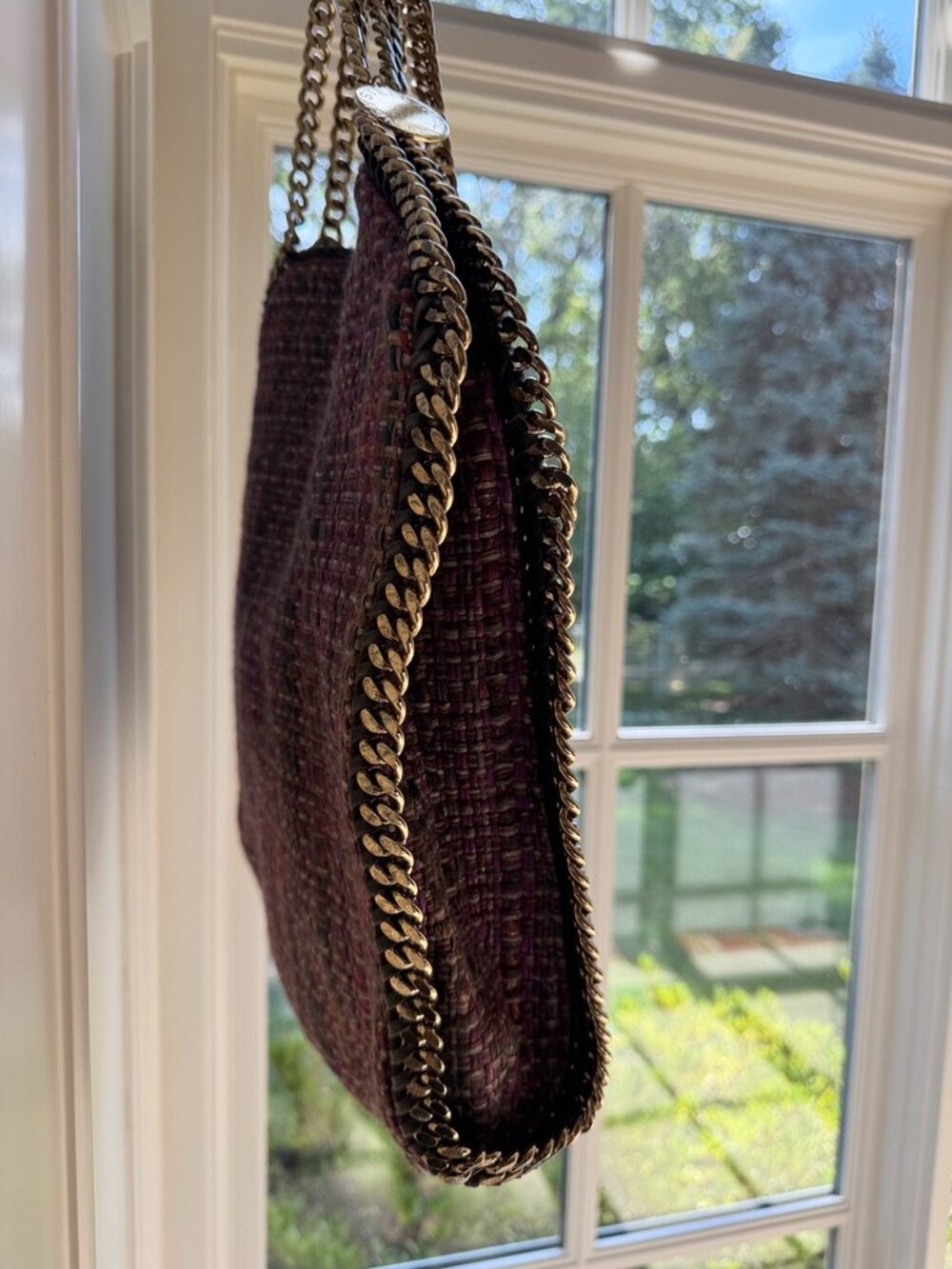 Stella McCartney Falabella Boucle Tweed Foldover Tote - Picture 6 of 16